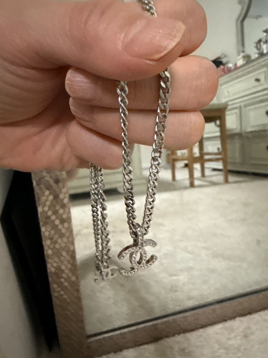 Chanel CC Logo Necklace