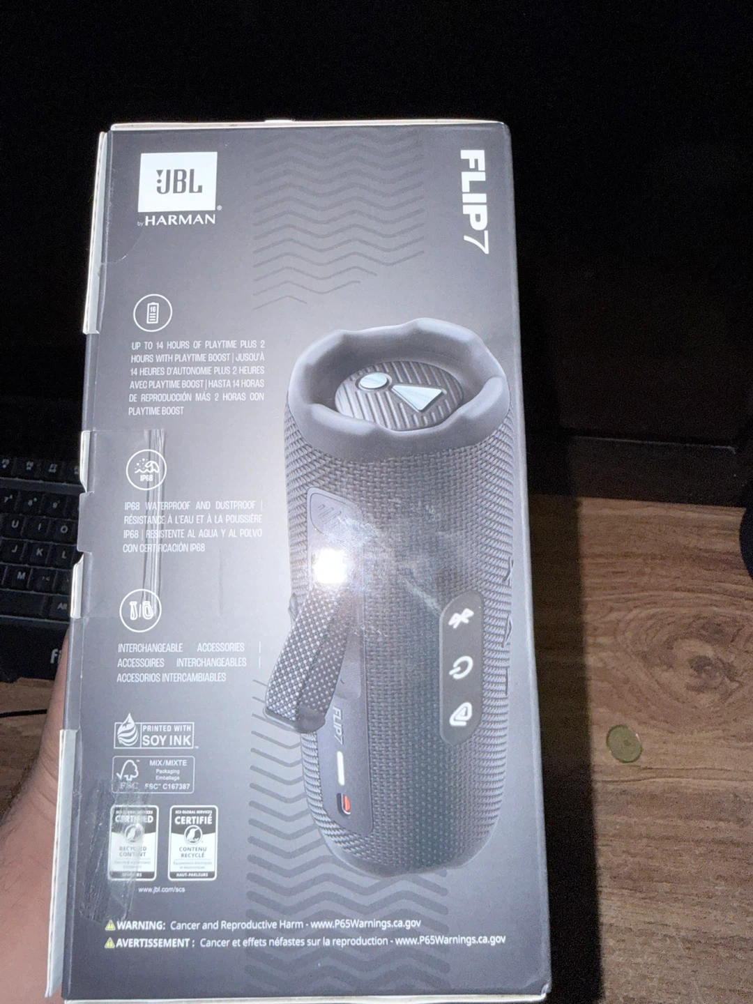 JBL Flip 7 Portable Waterproof Bluetooth Speaker - Black - photo 2