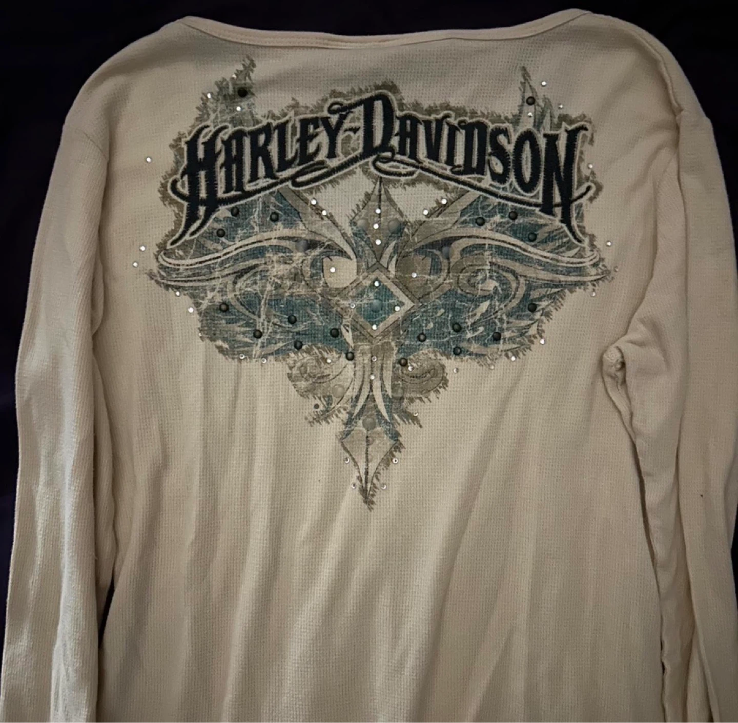 Harley-Davidson Women's Thermal Long Sleeve Shirt Size M - photo 5