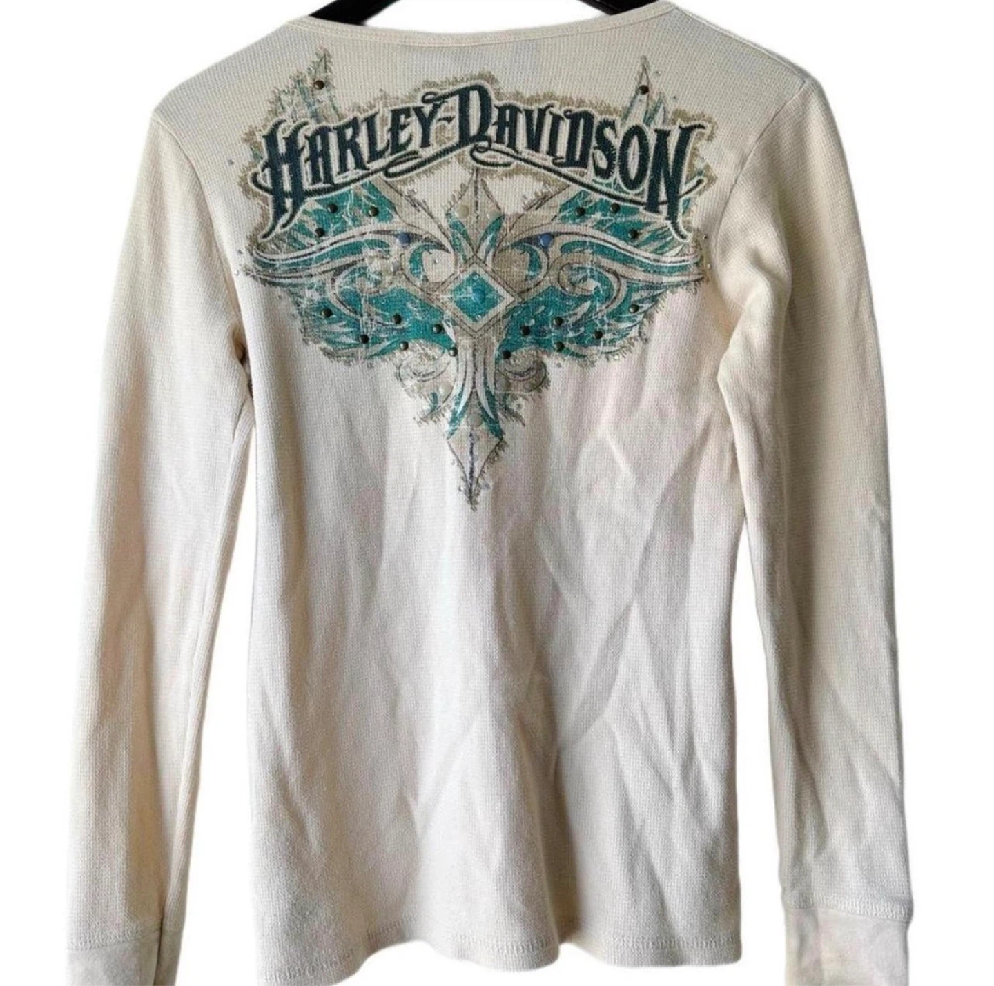 Harley-Davidson Women's Thermal Long Sleeve Shirt Size M