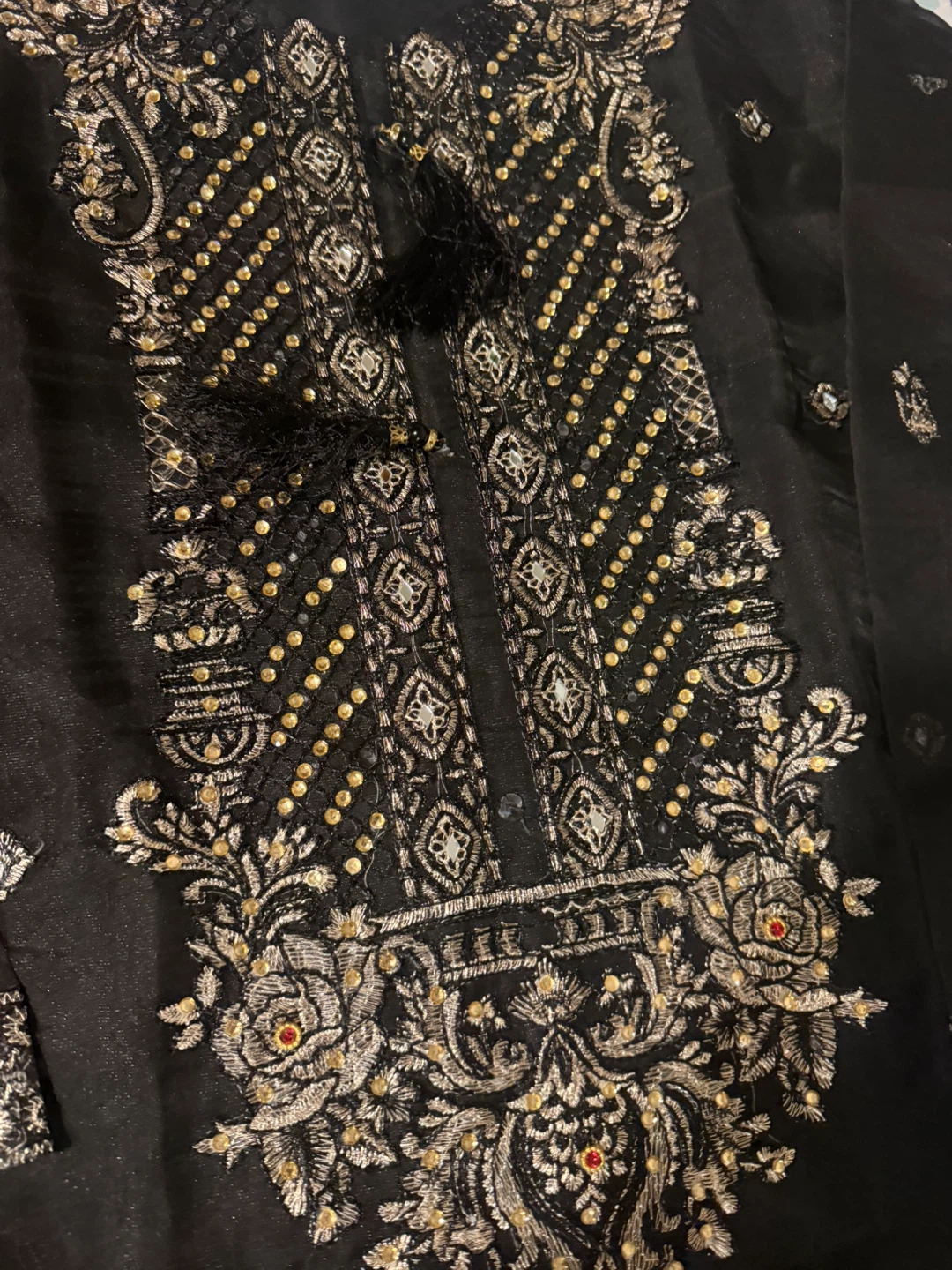 Black Embroidered Kurti