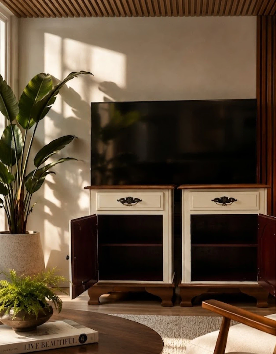 Set of Beautiful Solid Wood Nightstands - photo 3