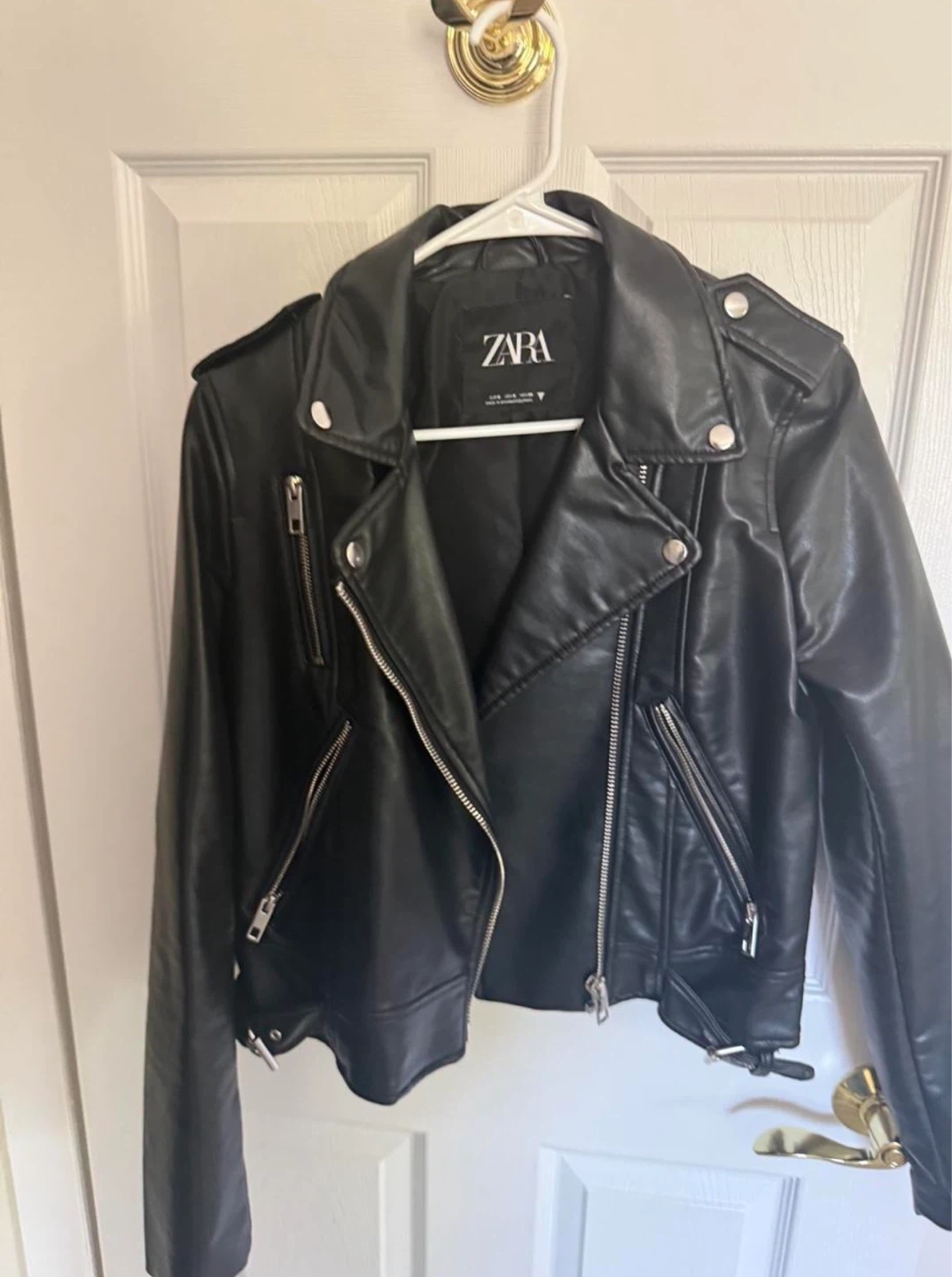 Zara Faux Leather Moto Jacket