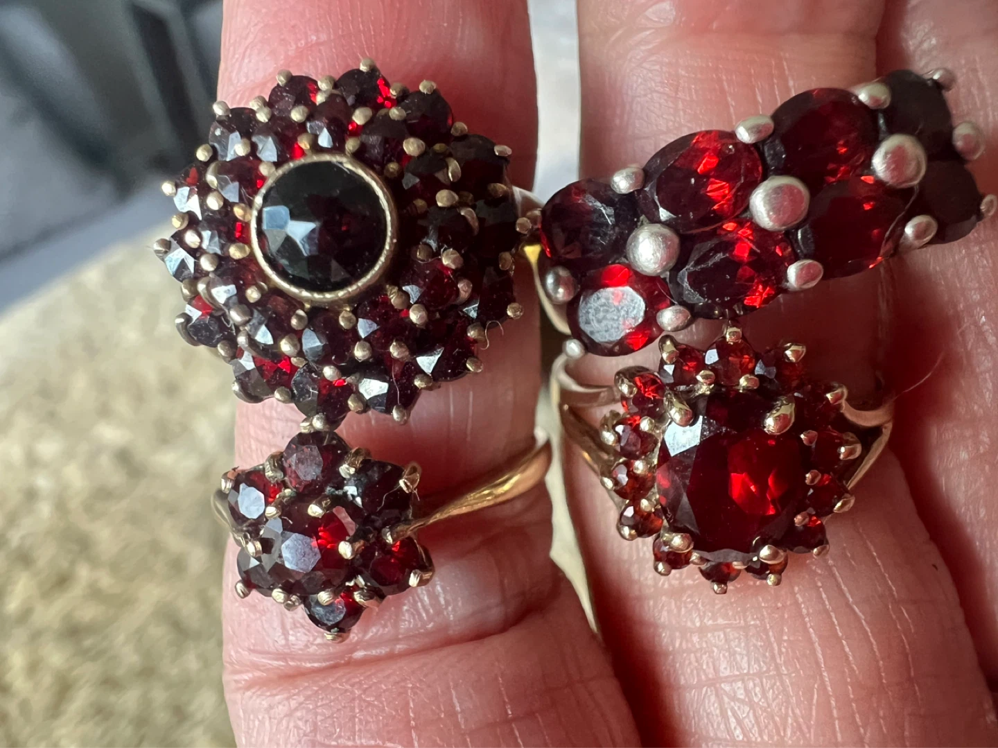 Garnet Rings