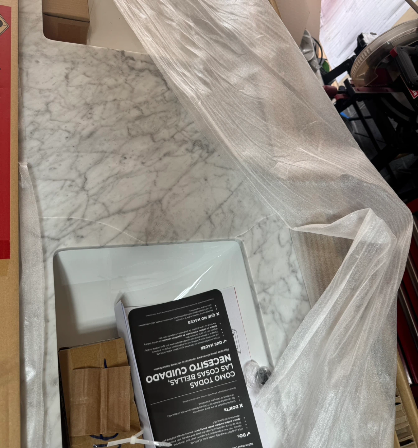 Double Vanity with Marble Top - photo 3