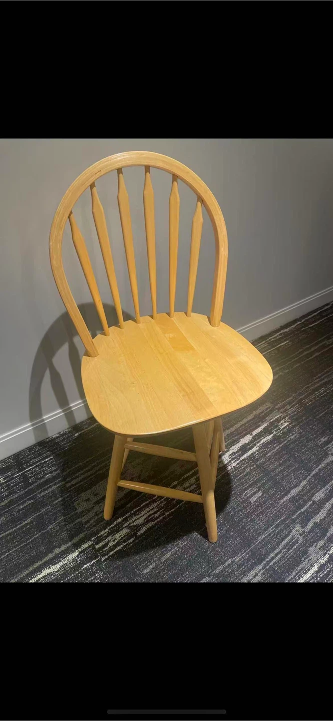 Retails$500 Solid Wood Counter Stool - photo 2