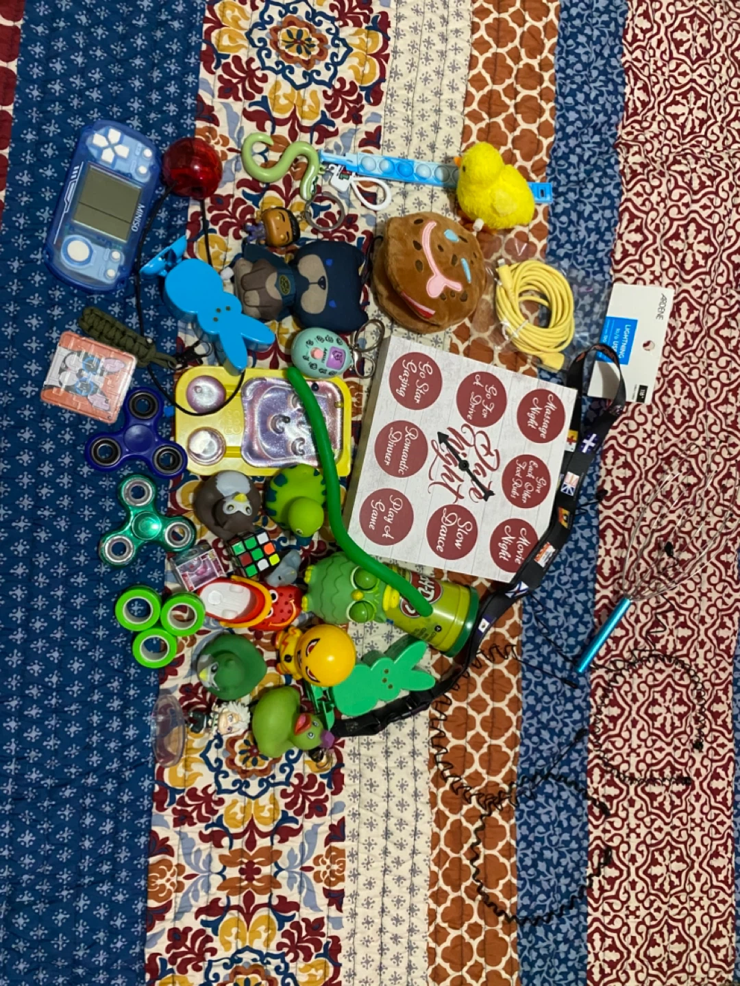 Assorted Fidget Toys and Novelty Items