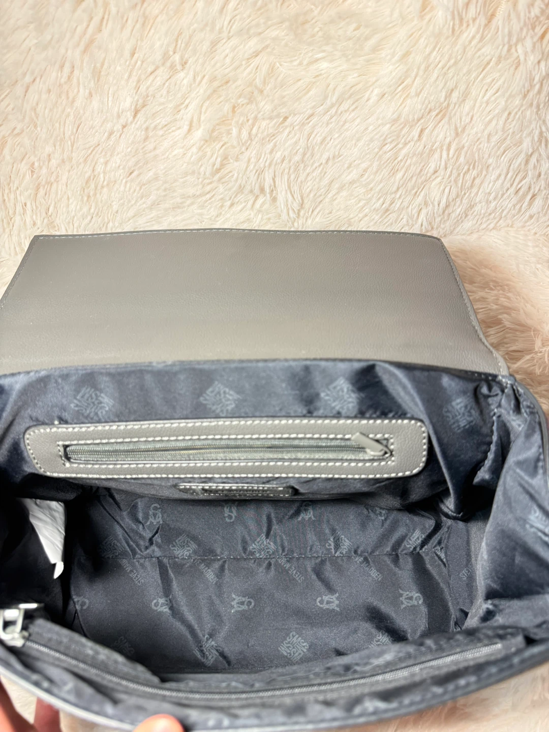 Steve Madden Grey Satchel Handbag - photo 3