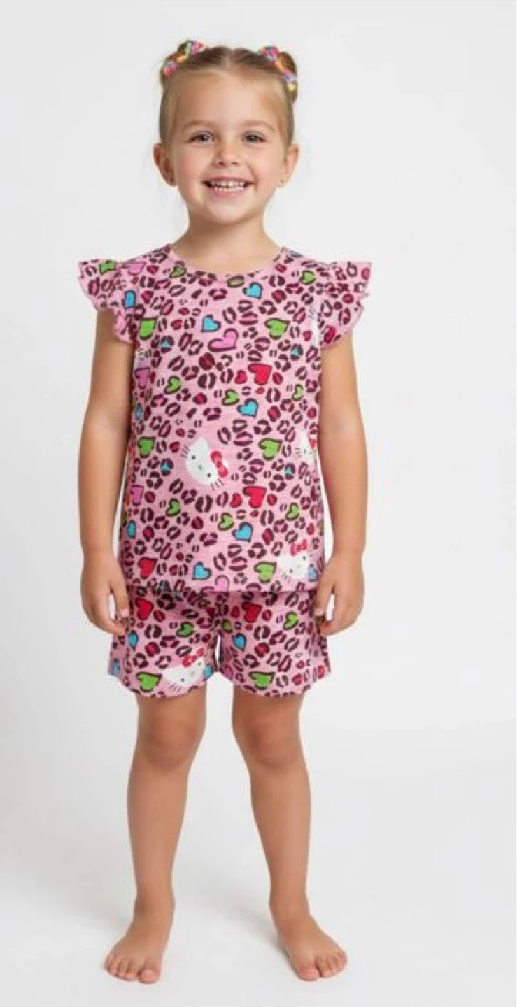 Girls Hello Kitty Pyjama Set