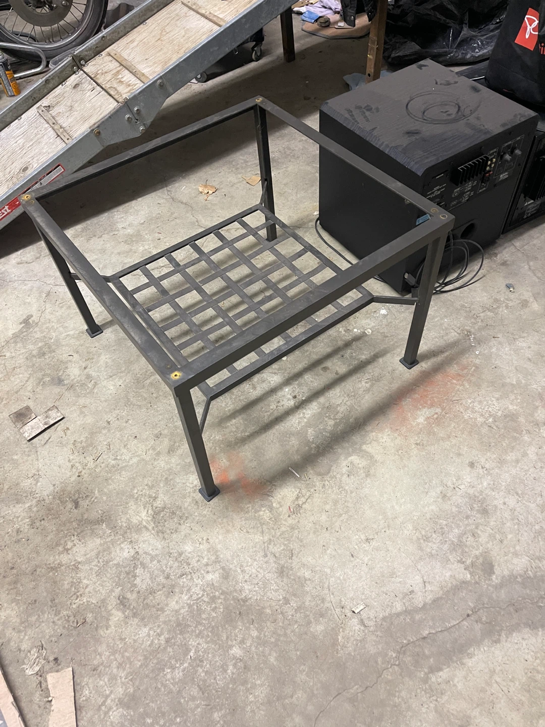 Glass top metal dining table-with 4 chairs - photo 2