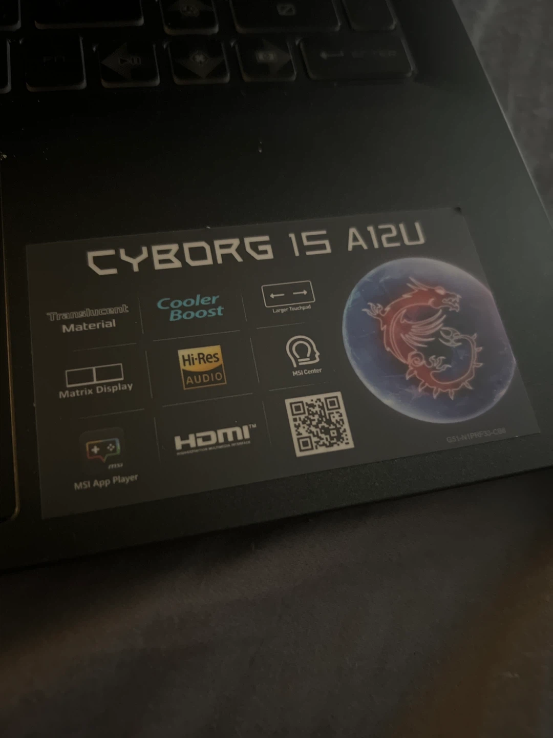 MSI Cyborg 15 A12U Laptop Intel Core i5 NVIDIA GeForce RTX