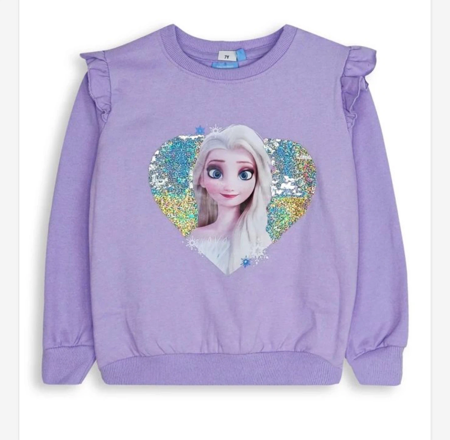 Girls Brushed Pullover Sweatshirt Lilac