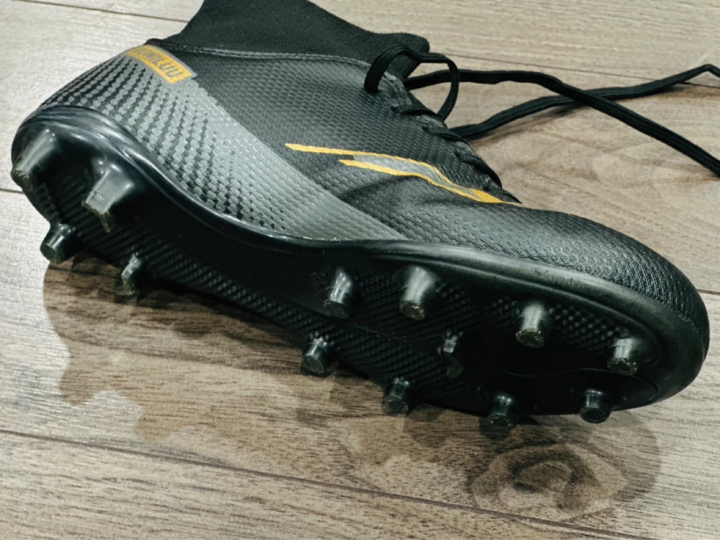 RONILUO Soccer Cleats - Black/Gold - photo 3