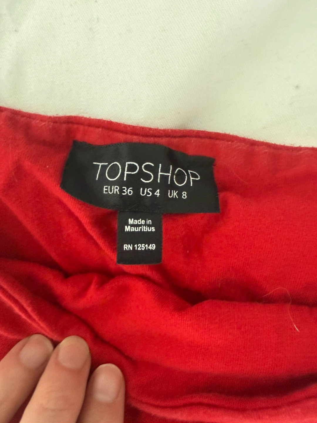 Topshop Red Bandeau Top - photo 3