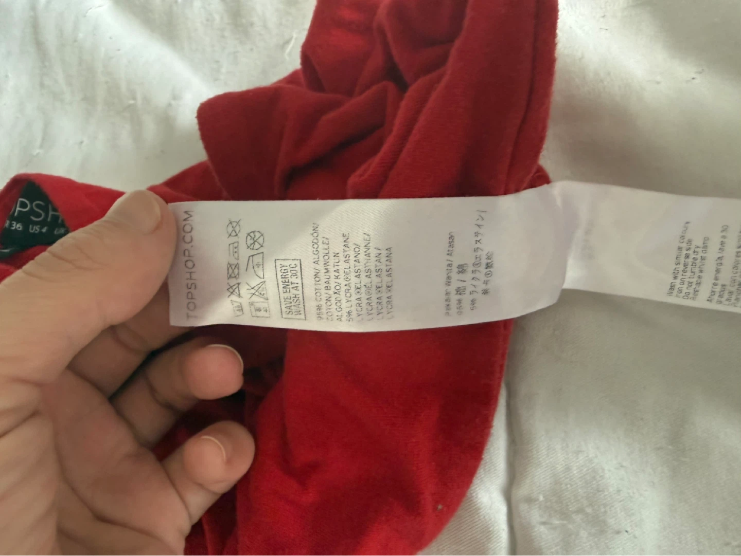 Topshop Red Bandeau Top - photo 4
