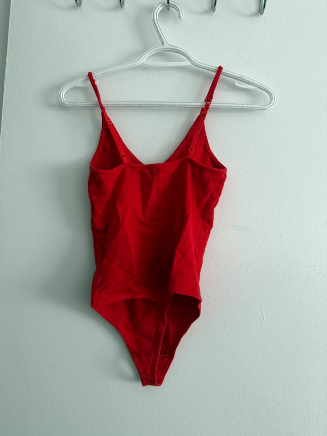 Sunday Best Red Spaghetti Strap Bodysuit Size S - photo 2