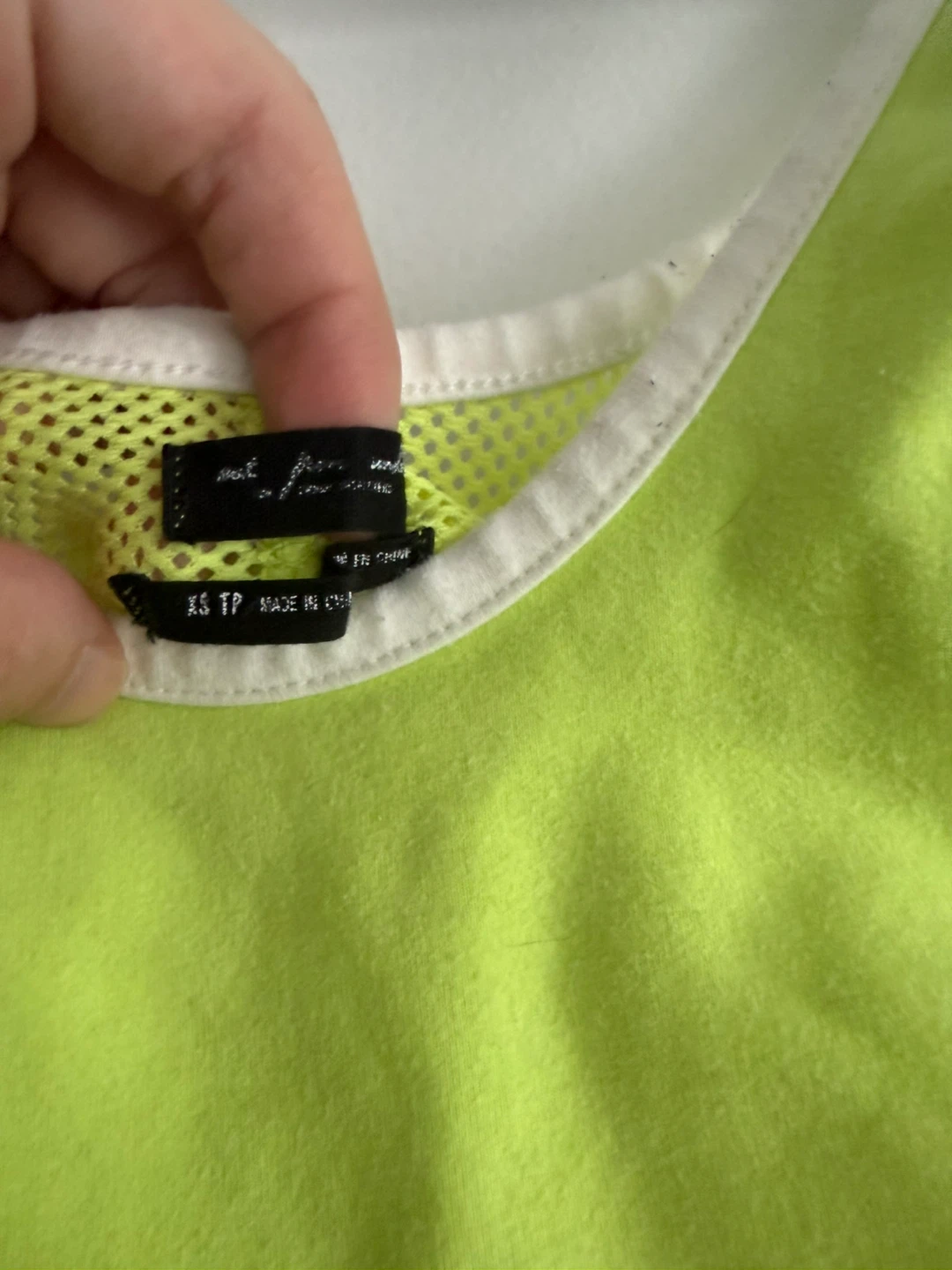 Lime Green Cutout Bodysuit - XS - photo 3