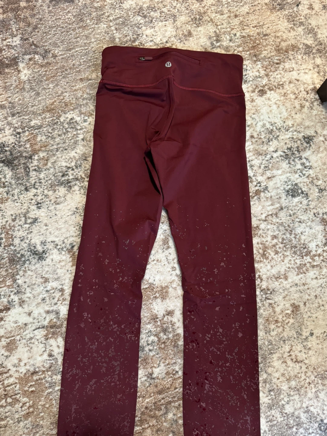 Lululemon Burgundy Athletic Leggings