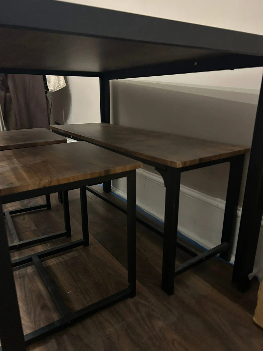 Dining table with chairs and bench - photo 2