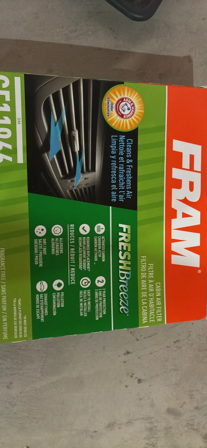 FRAM FreshBreeze Cabin Air Filter CF11966 &18" Wiper Blade - photo 3