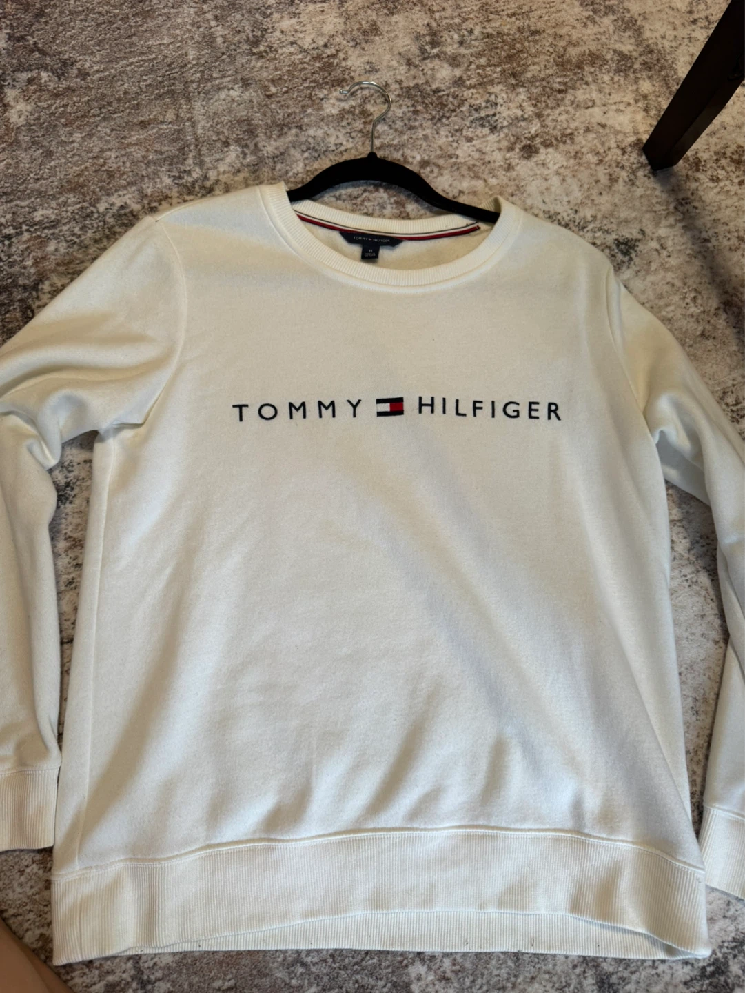 Tommy Hilfiger White Crewneck Sweatshirt