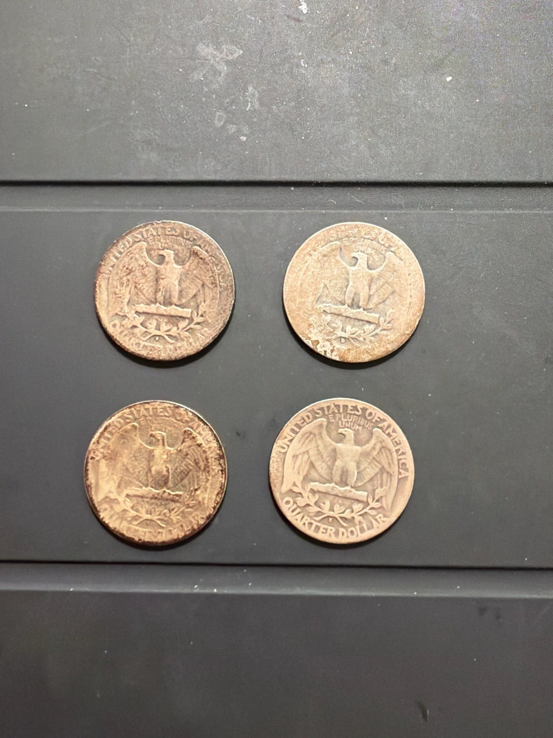 Collection of 4 Vintage US Quarters - 1935, 1940, 1941, 1942 - photo 2