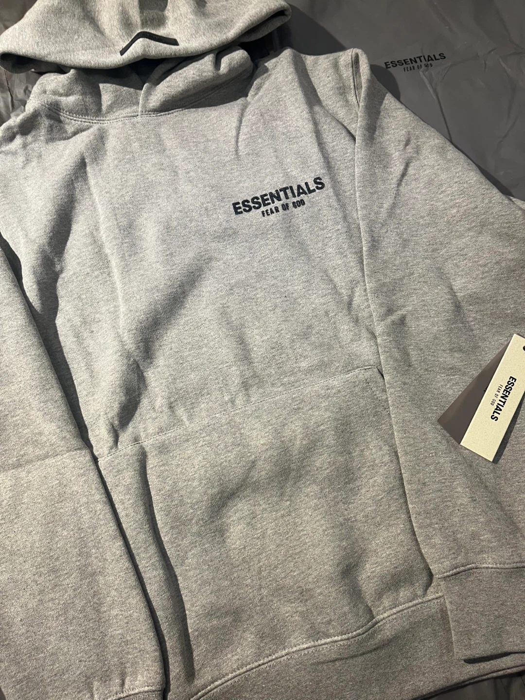 Essentials hoodie grey