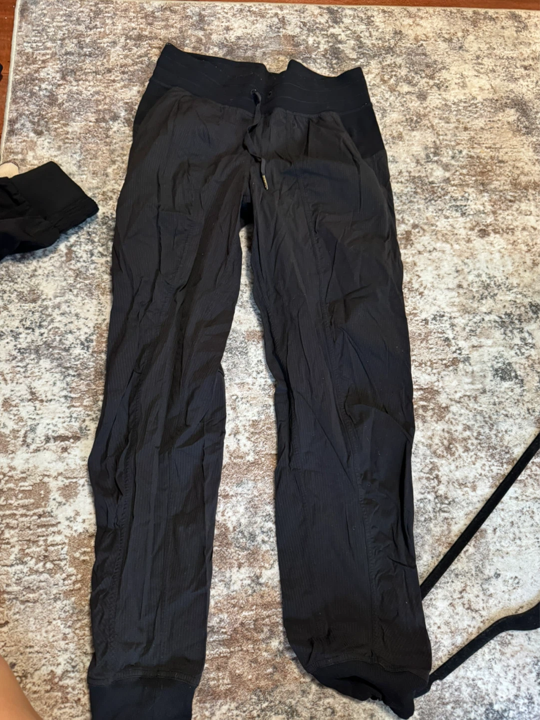 Lululemon Black Striped Athletic Pants