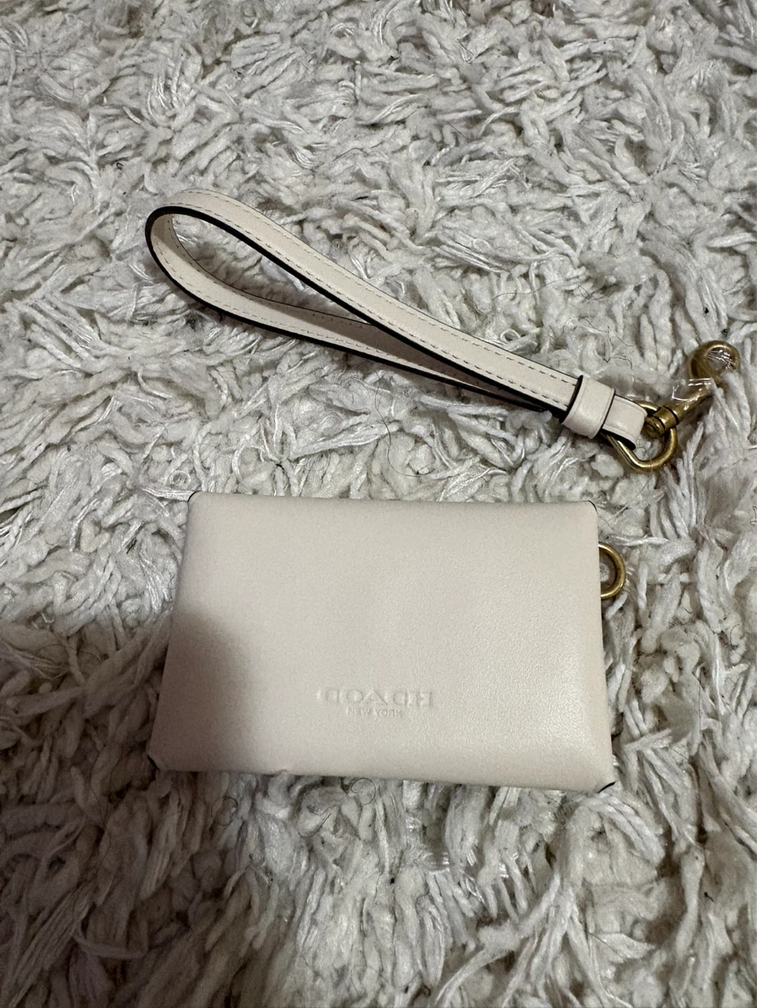 Coach Cream Leather Card Case with Wristlet - photo 2