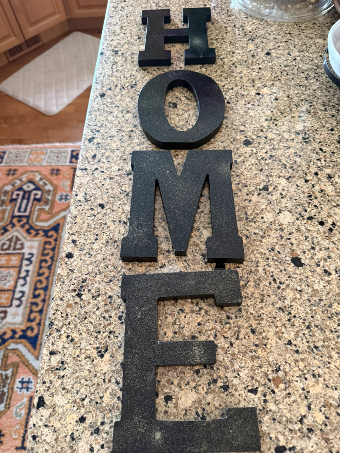 Wooden "Love Laugh Home" Sign Letters