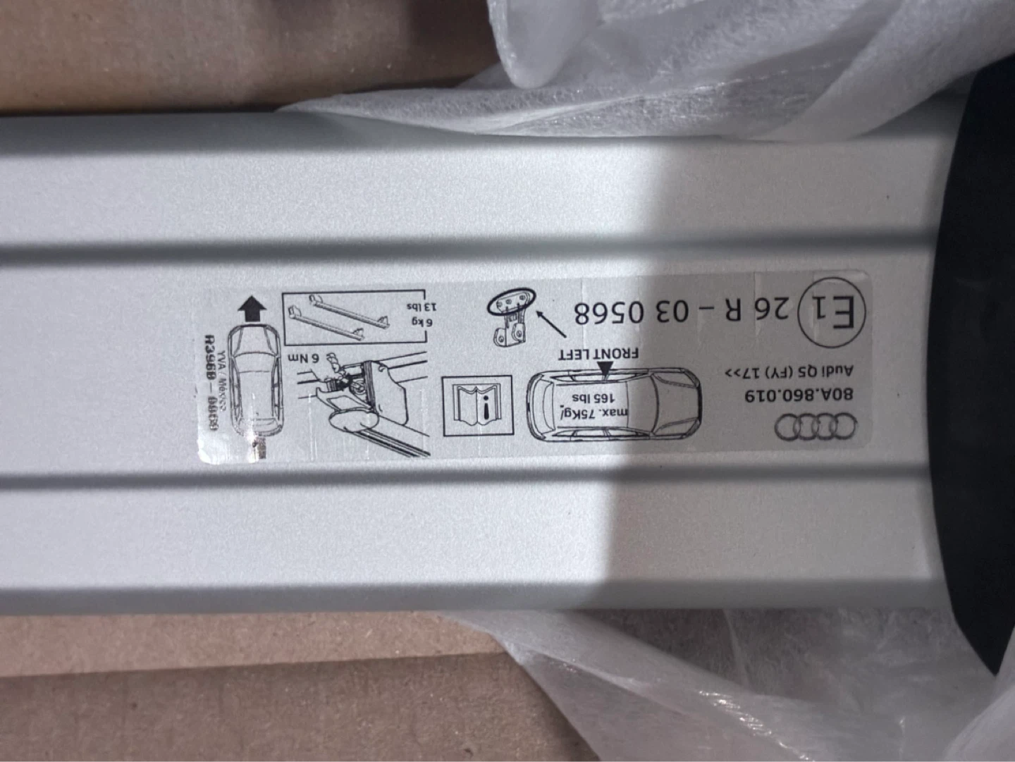 Brand new Audi Q5 Roof Rack.