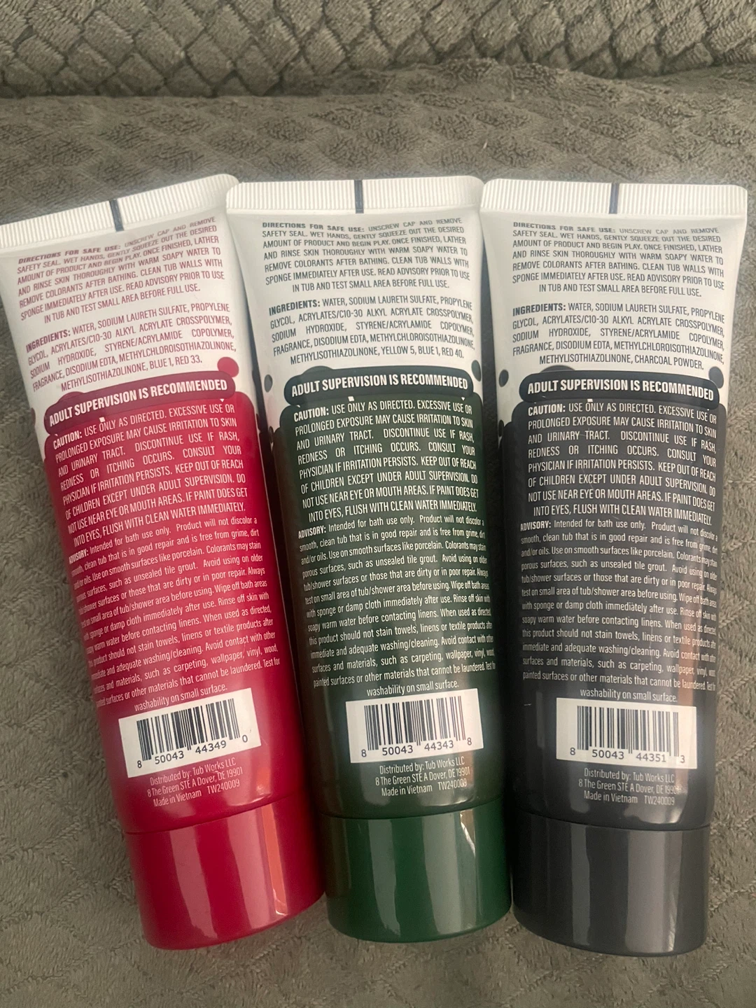 Tub Works Bathtub Finger Paint Soap Set - Ruby, Forest Green - photo 2