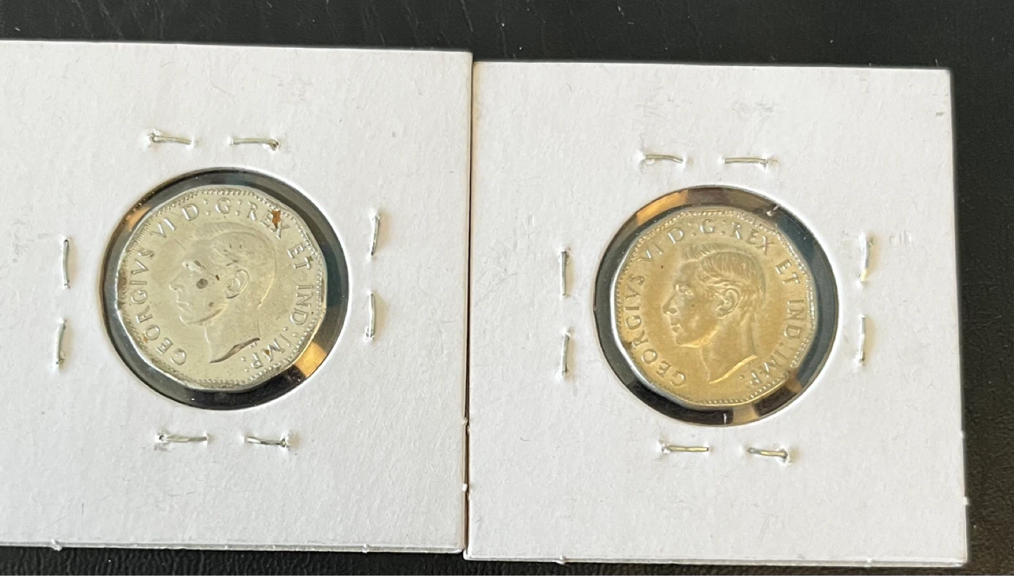 WW-2 1944- 1945 Canadian Victory Nickels - photo 2