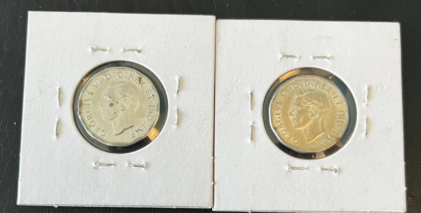 WW-2 1944- 1945 Canadian Victory Nickels - photo 3