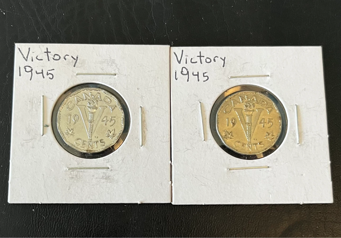 WW-2 1944- 1945 Canadian Victory Nickels - photo 4