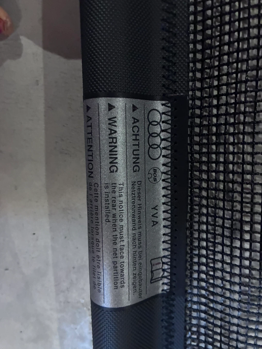 Audi Cargo Barrier Netztrennwand 80A_861_691 A