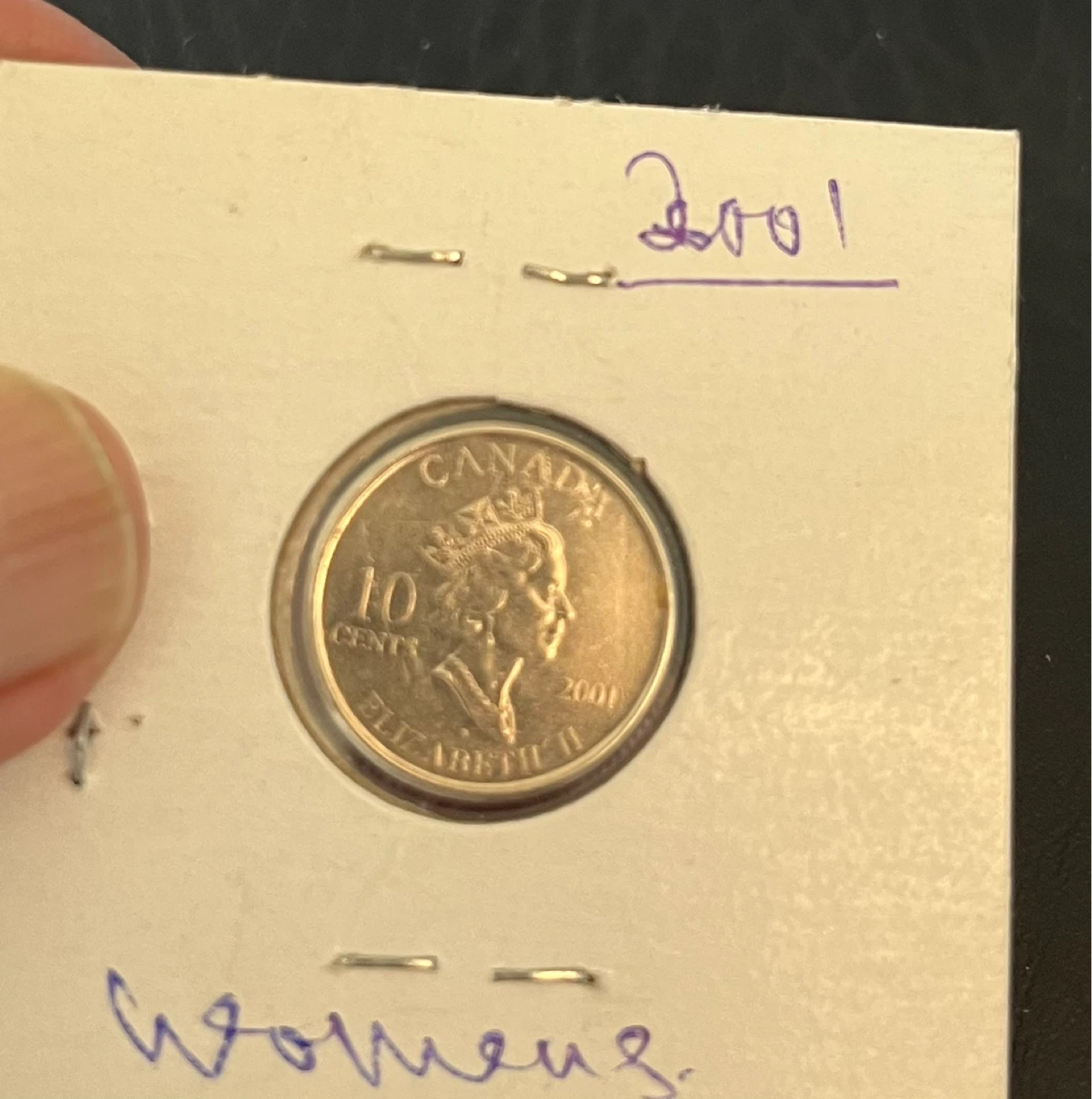 Hard to find 2001 Royal Mint Commemorative Dime Error Coin - photo 3