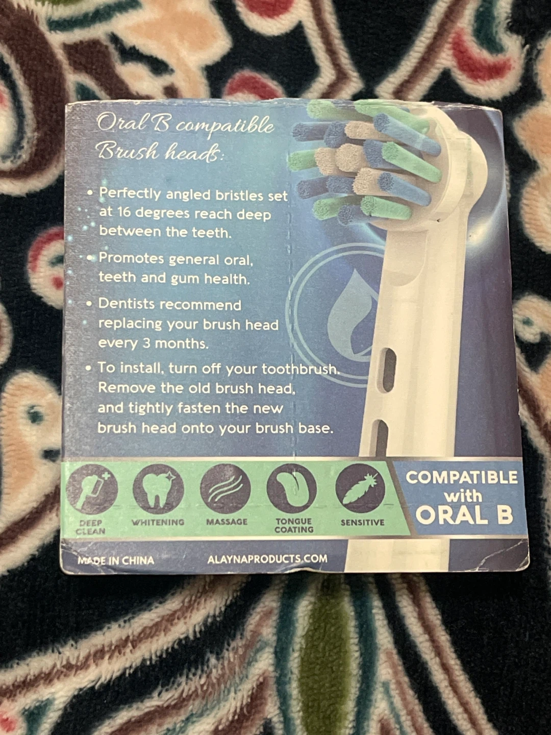 Oral B Compatible Replacement Toothbrush Heads - 4 Pack