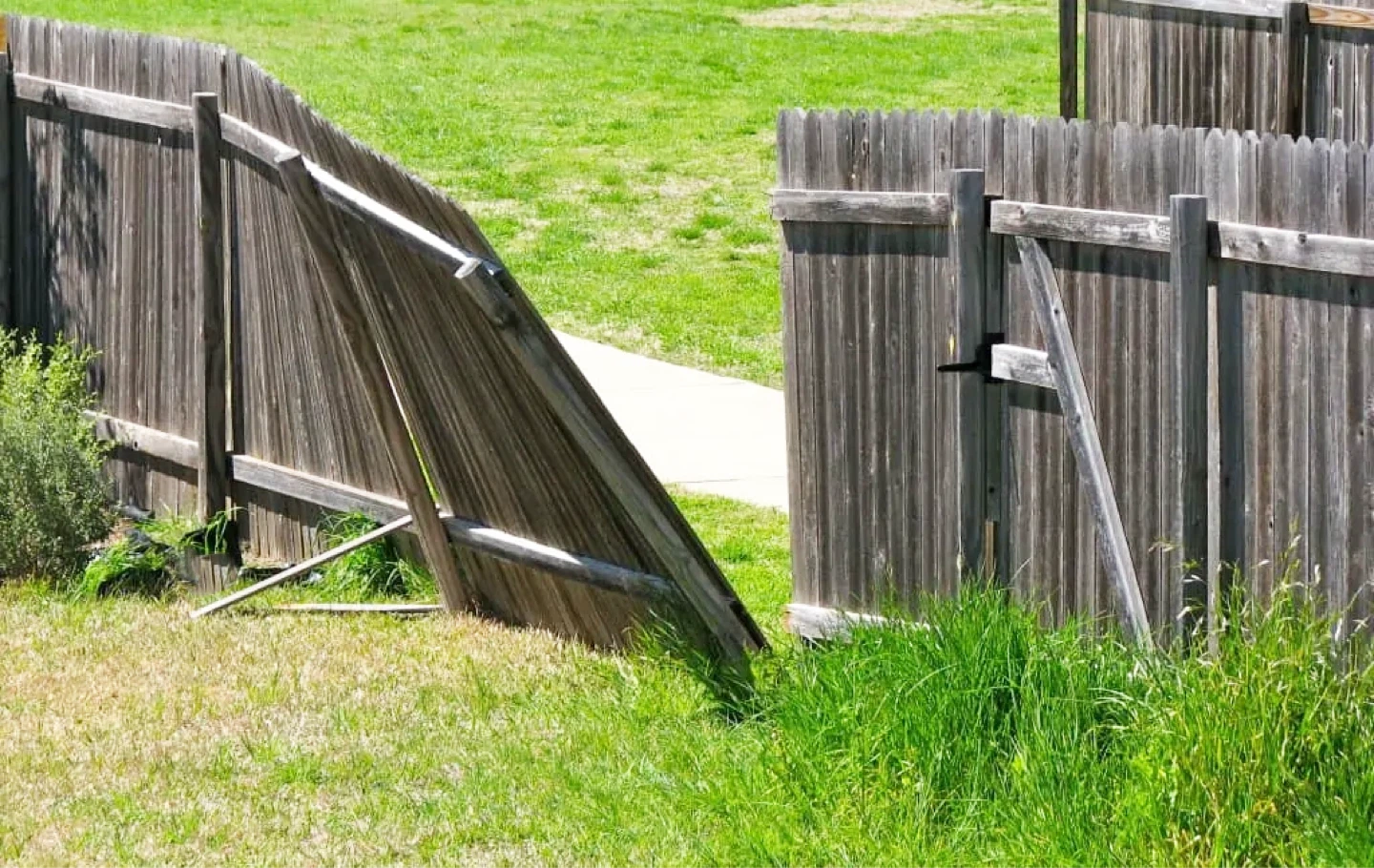Fence post repairs - photo 2