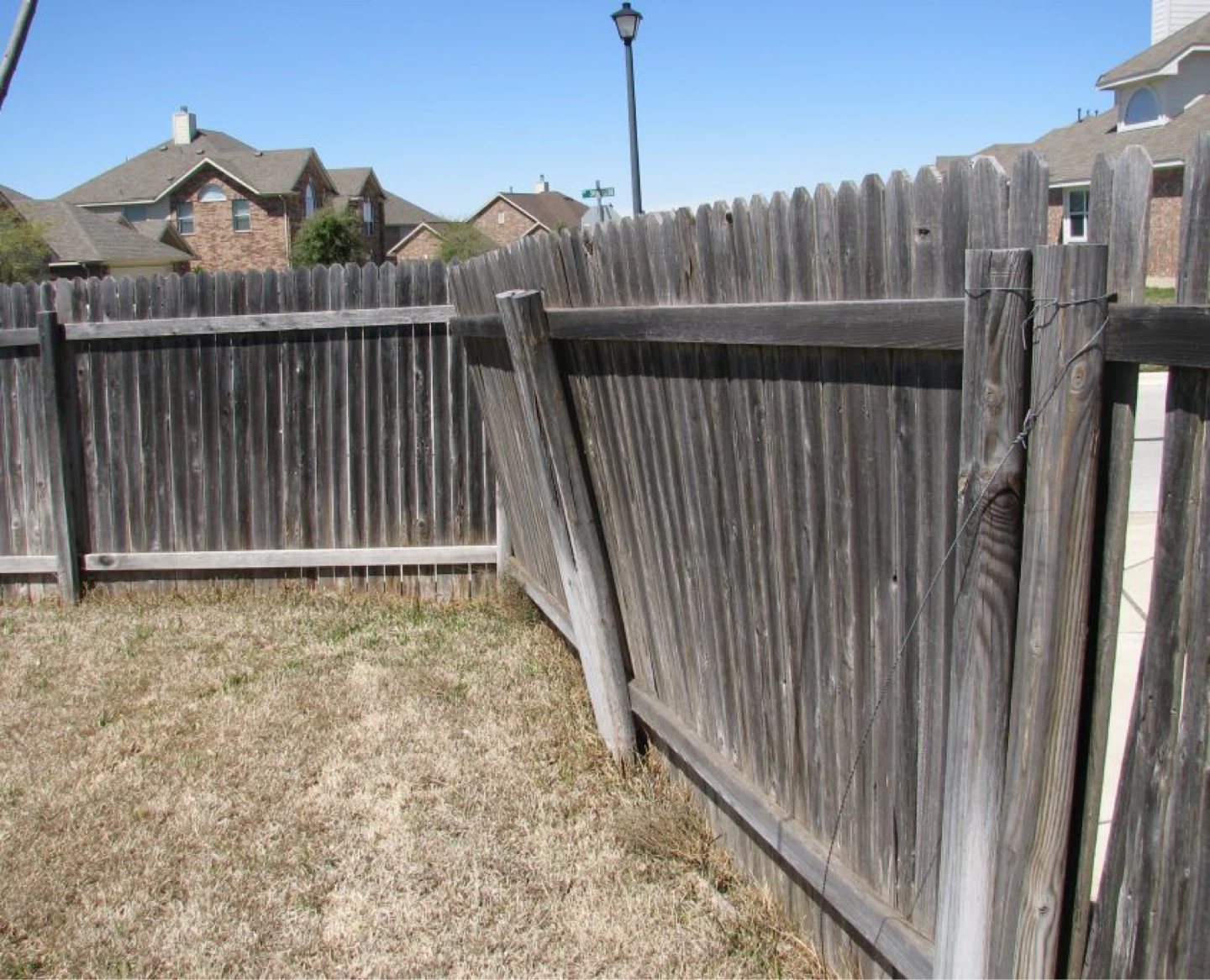 Fence post repairs