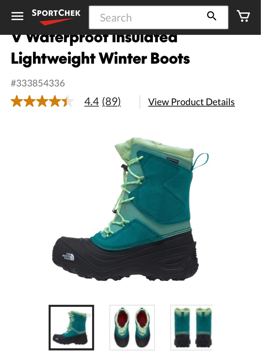 The North Face Waterproof Insulated Lightweight Winter Boots