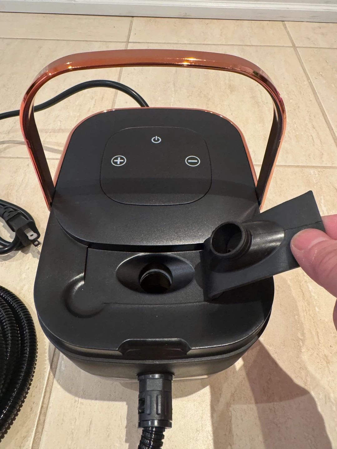 Black and Rose Gold Steam Cleaner with Accessories - photo 5