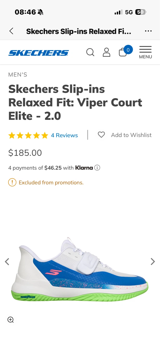 Men Pickleball shoes - Skechers Viper Court Elite - photo 3