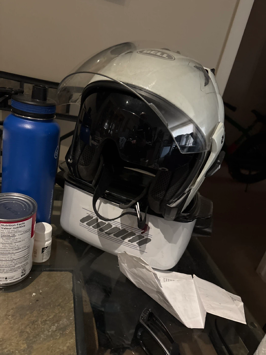 Bell Mag 9 Modular helmet pearl white - photo 3