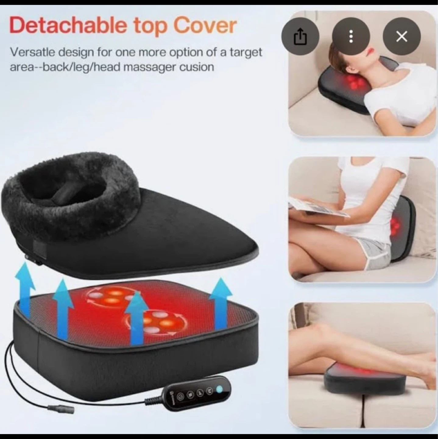 Comfier Ultra-Soft Plush Shiatsu Electric Foot Warmer - photo 3
