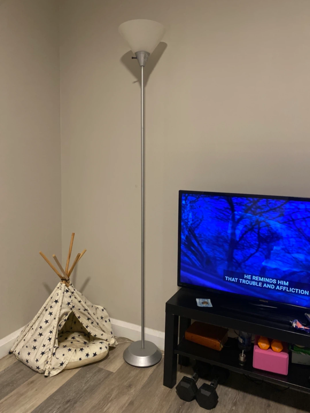 Silver Floor Lamp