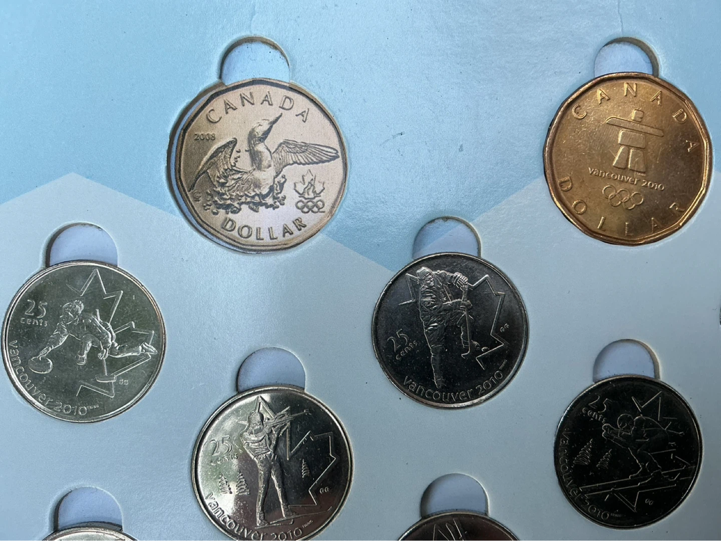 2010 VANCOUVER OLYMPICS Coin Set ! - photo 4