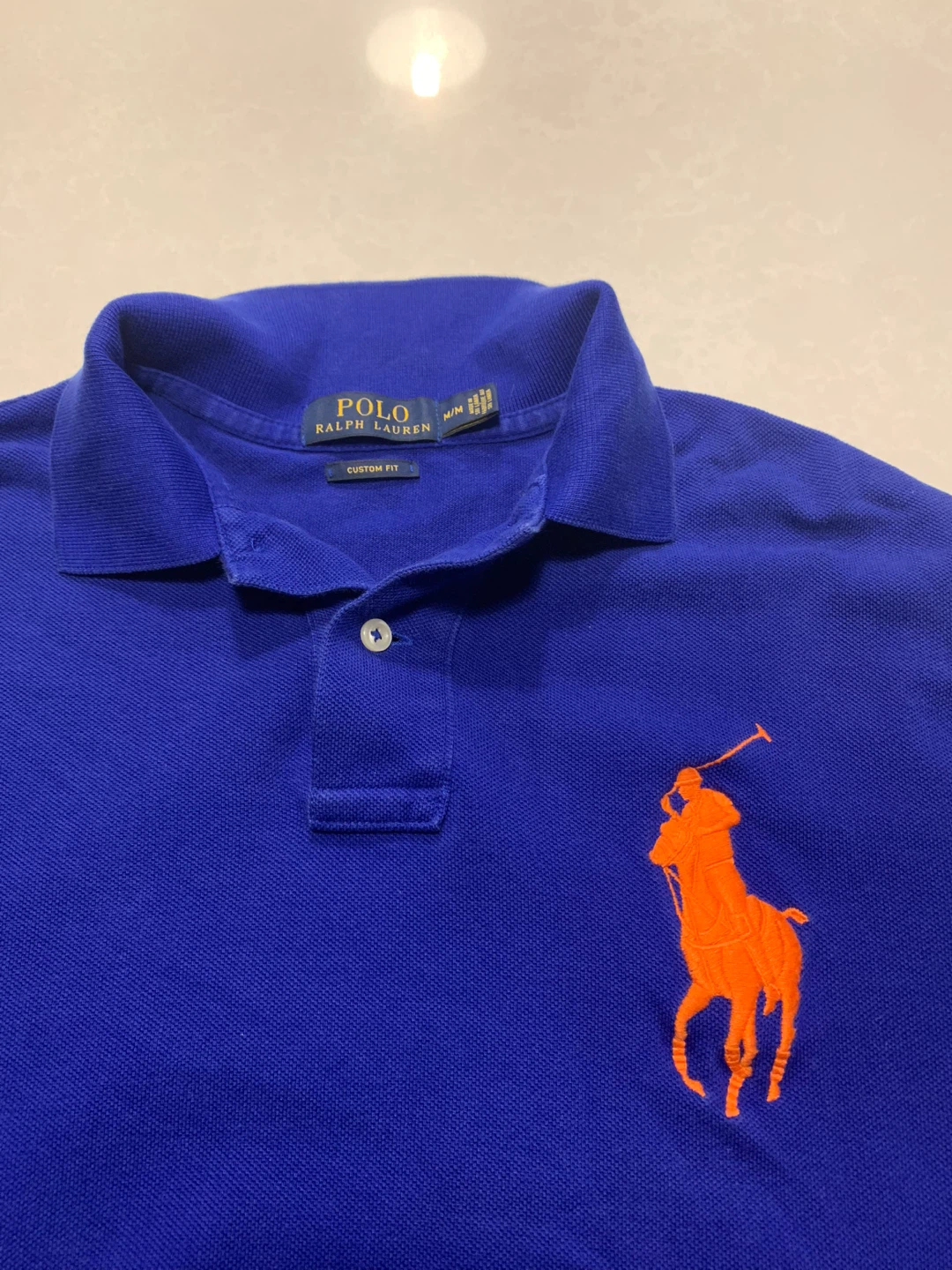 Polo Ralph Lauren Long Sleeve Polo Shirt - Blue - Size M - photo 3