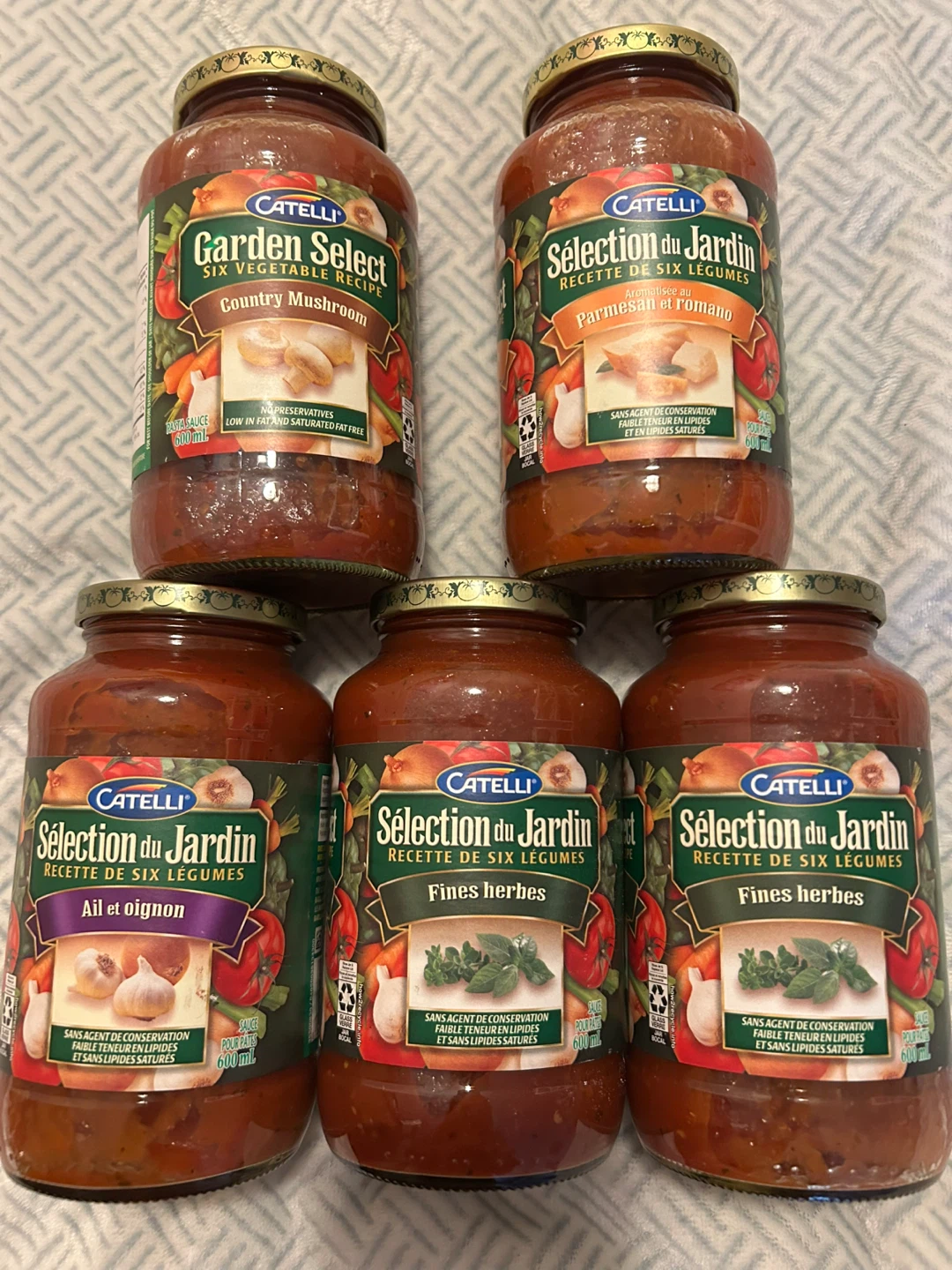 Catelli Sélection du Jardin Pasta Sauce - 5x 600mL Jars