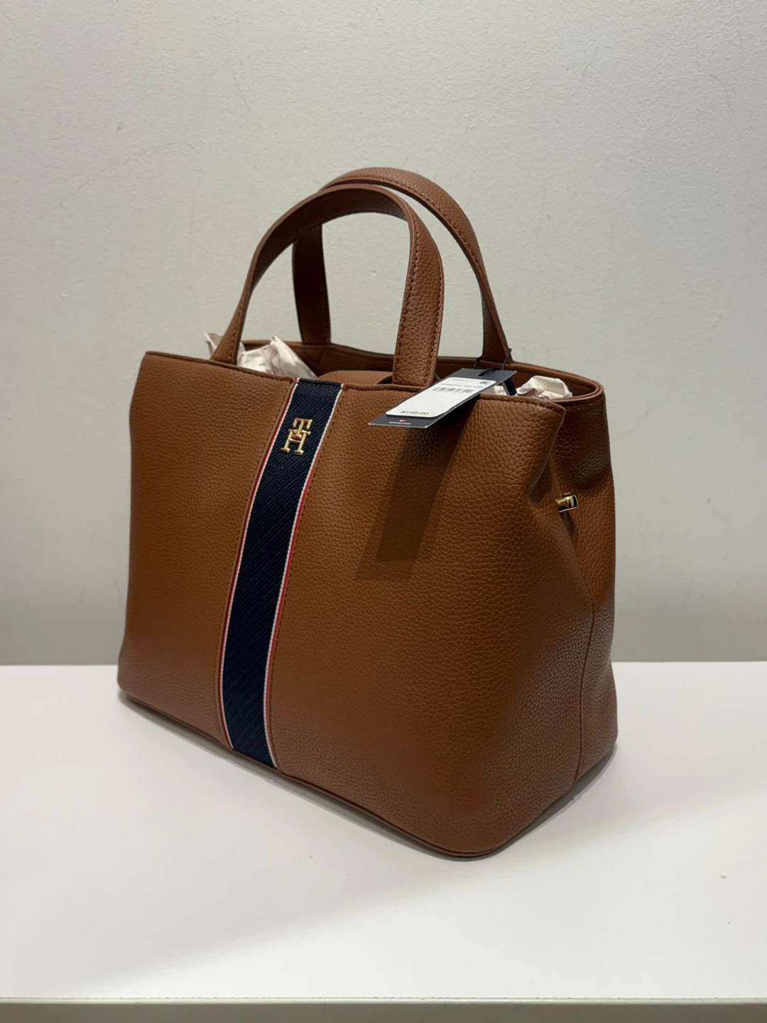 Tommy Hilfiger Brown Pebble Grain Tote Bag - photo 3